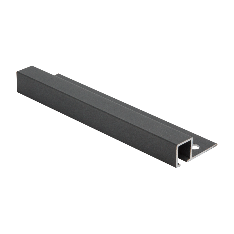 Square Edge Textured Anthracite Tile Trim TDP by Genesis Premium Tile